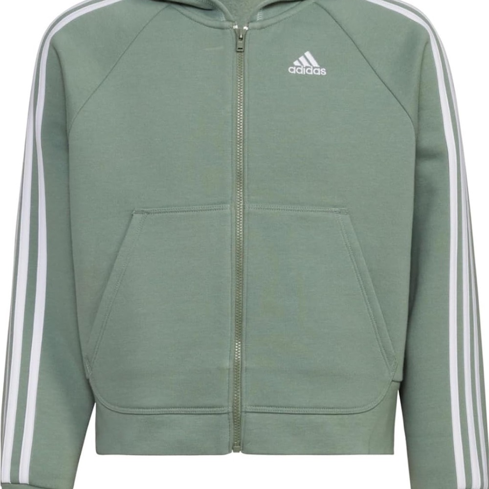 Adidas Kids Green Hoodie( size:L 14) - Picture 2 of 8